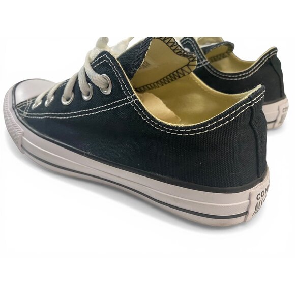Converse All Star Low Black White Sneakers Mens 4 Womens 6 Chuck Taylor Shoes - Picture 13 of 16